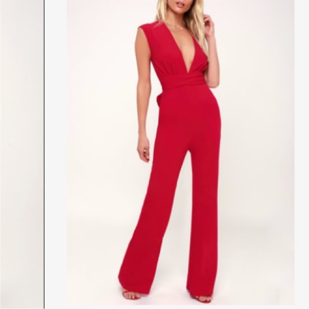 NWT red Jumpsuit
